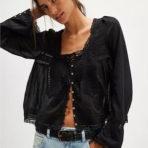 NWT Free People Forevermore Long-Sleeve Top